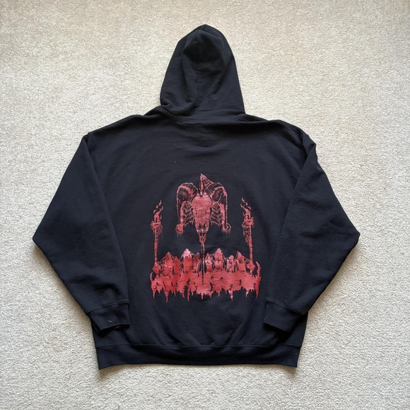 Illusion Of Fate Hoodie Sweatshirt XL Black Black Metal Death Metalcore Goth - Picture 2 of 9